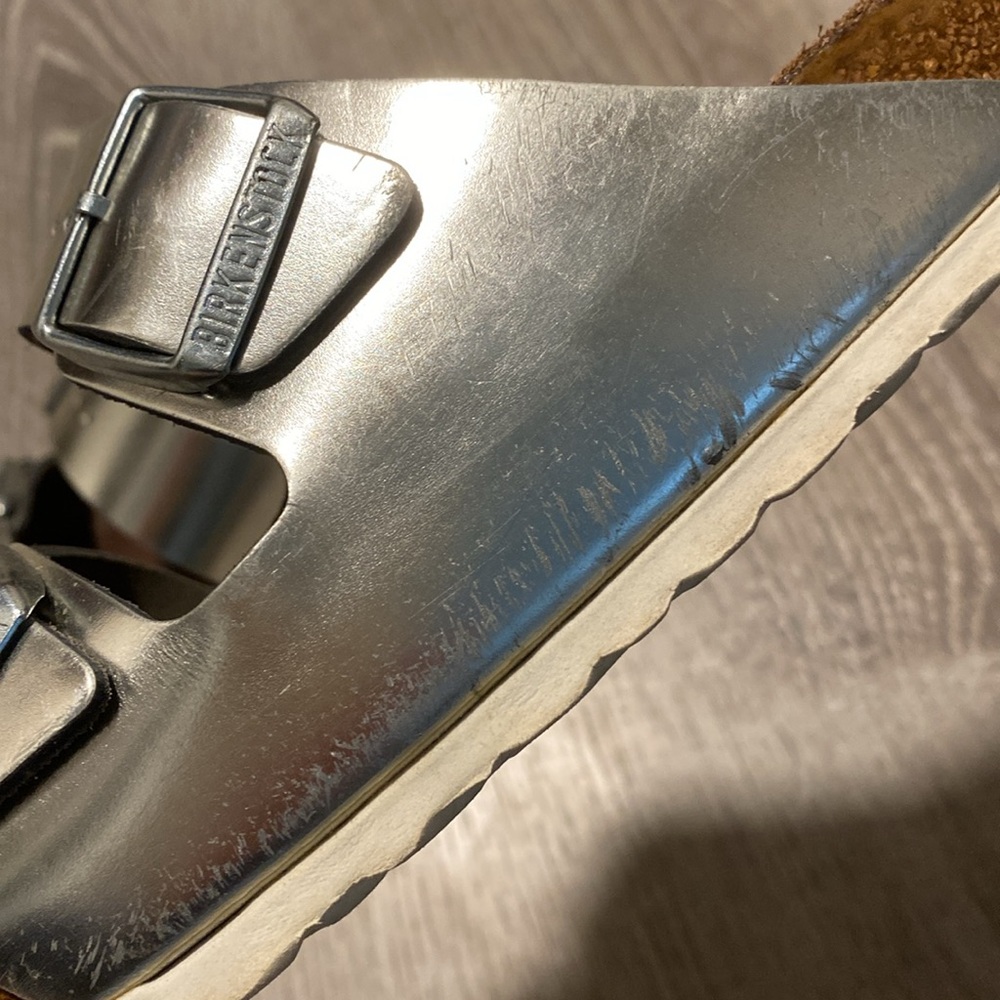 Birkenstock Arizona soft bed silver metallic - Picture 9 of 13